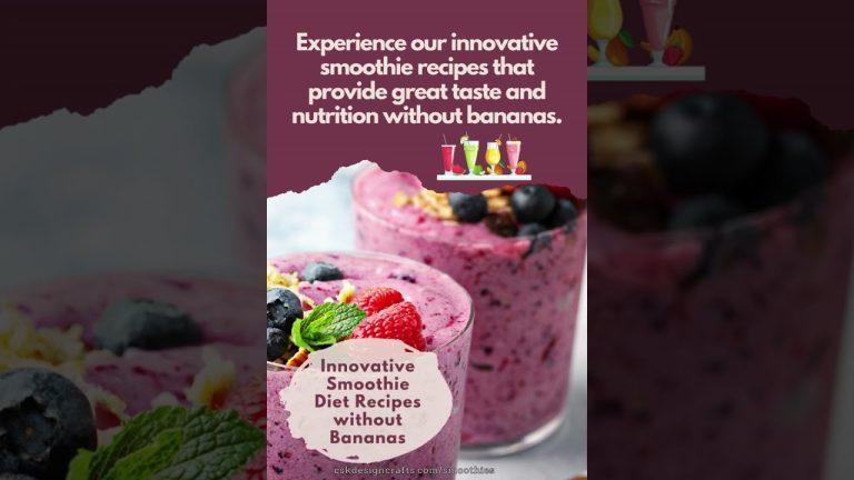 Detox Smoothie Recipes for a No-Banana Smoothie Diet