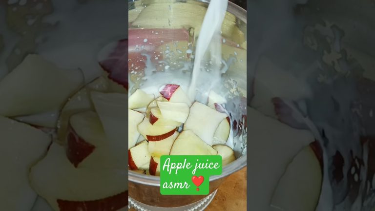 #shorts tranding Asmr Apple Shake Recipe🍎|Asmr| apple juice🍹| #asmreating #smoothie #food