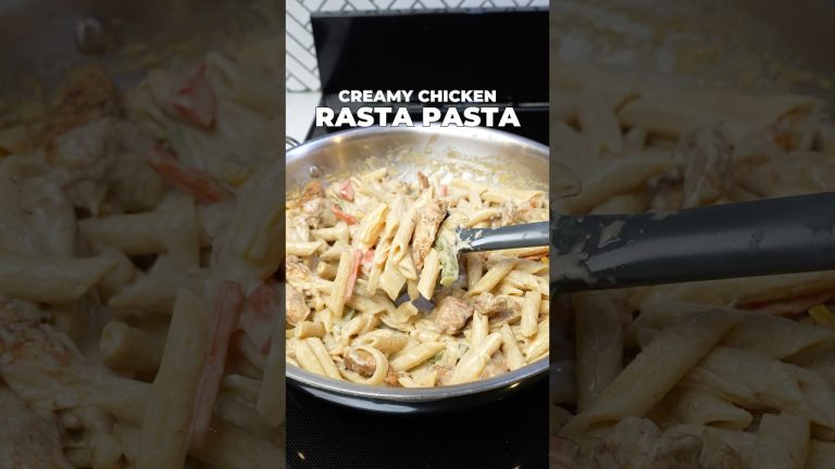 CREAMY CHICKEN RASTA PASTA #recipe