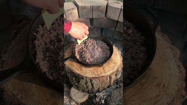 Campfire Cheeseburger Quesadilla | Easy Recipe #campfirecooking #castironcooking #quesadillas