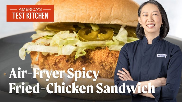 How to Make Air-Fryer Spicy Fried Chicken Sandwiches | America’s Test Kitchen (S24 E5)