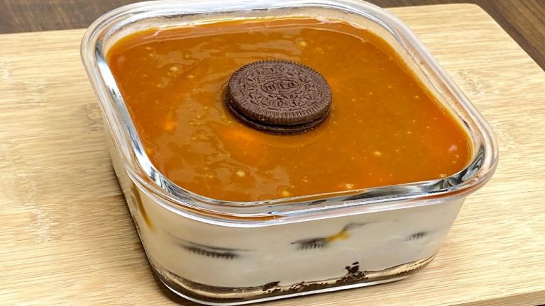 Oreo Caramel Dessert Recipe | Oreo No Bake Dessert | Oreo Creamy Pudding Dessert | Eggless Dessert