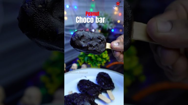 🌀 Homemade choco bar 🍧| Ice cream recipe #icecream #chocobar #chocobarrecipe #shorts