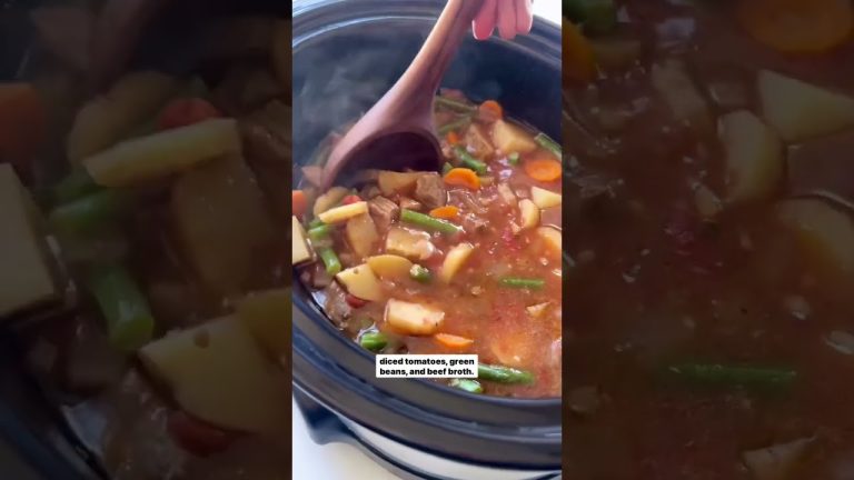 Slow Cooker Beef Stew #stew #recipes #shorts