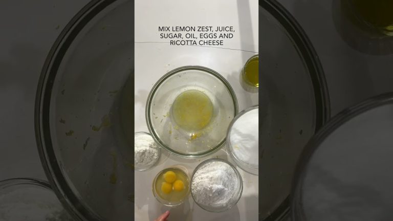 Lemon Italian Ricotta Olive Oil Cake