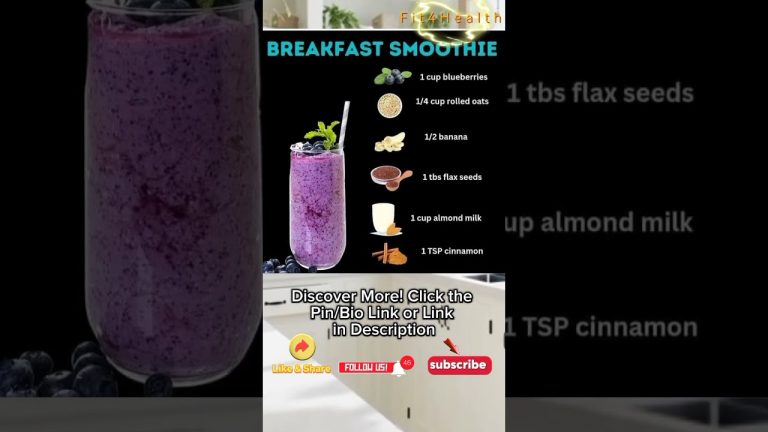 Delicious Healthy Breakfast Smoothie Recipe to Kickstart Your Day | Easy breakfast smoothie #Shorts