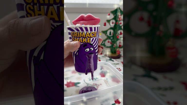 【新発売】グリマスシェイクの海外風アレンジ｜Grimace shake #ショート#shorts #ライフハック #lifehacks #簡単レシピ #グリマス #マクドナルド