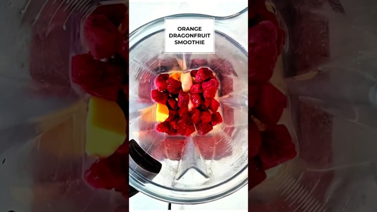 🍊 orange dragonfruit smoothie |Citrus- #dragonfruit #smoothie  is an excellent option before#shorts