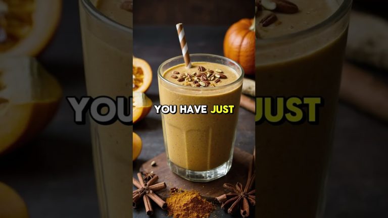 Maple Pumpkin Spice Smoothie for Weight Loss and Fall Flavor 🍁🎃