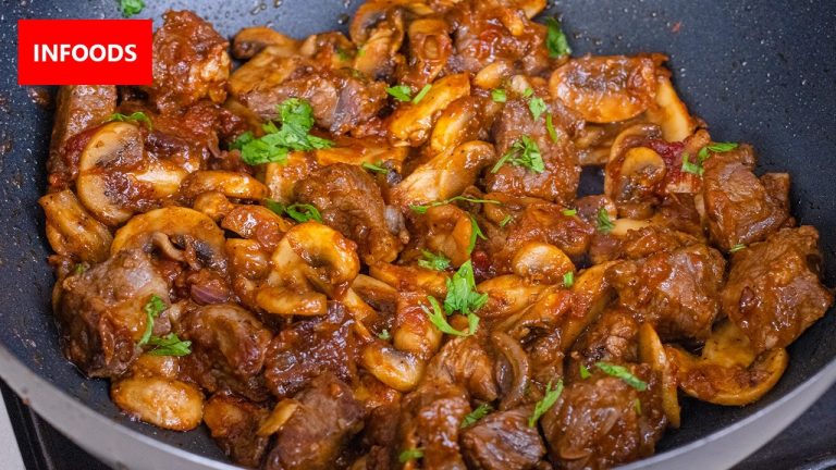 Beef Stroganoff Recipe | How to Make Beef Stroganoff | Infoods