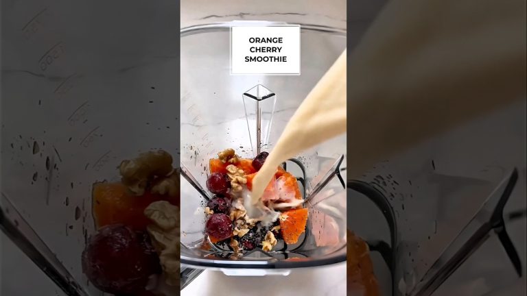 How to Make a Cherry Orange Smoothie | Cherry smoothie recipe #healthyrecipes #tastyrecipes #short