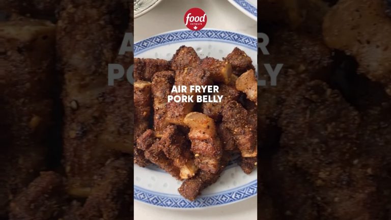 The Easiest, Juciest Air Fryer Pork Belly ✨ #quickrecipes