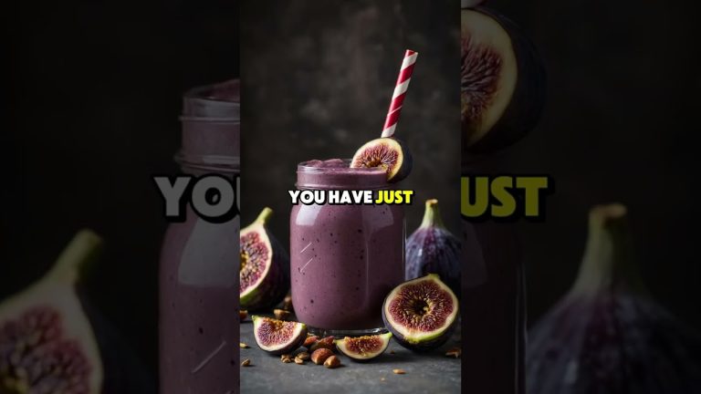 Spiced Fig Smoothie for Weight Loss and Antioxidants 🍂🍇