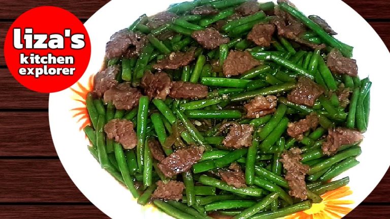 Beef French Green Beans Stir Fry Recipe – Healthy Crunchy Vegetables