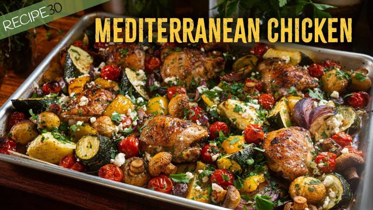 Sheet Pan Chicken Mediterranean Style – Quick & Easy