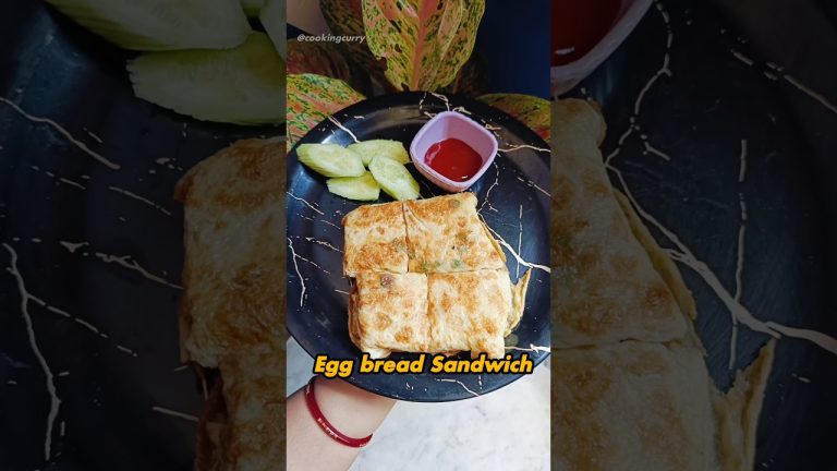 Egg Bread Sandwich Recipe|🥪#cookingcurry #shorts