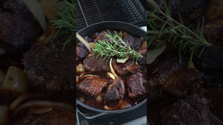 Smoked Braised Beef tips