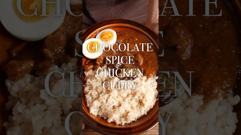 Chocolate spice chicken curry #shorts #asmr #curry #spice #chocolate #recipe