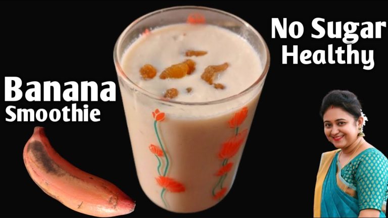 Banana Smoothie Recipes | 5 Ingredients Recipe | How To Make Banana Smoothie