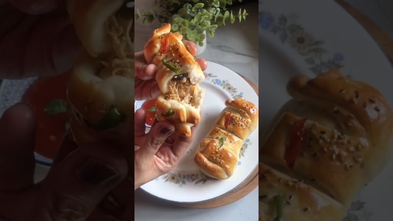 Perfect dough for chicken bread 🍞 #recipe #shorts #bread #chickenbread