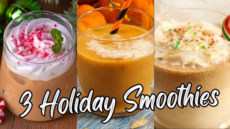 3 Holiday Smoothie Recipes to REVOLUTIONIZE Your Mornings!