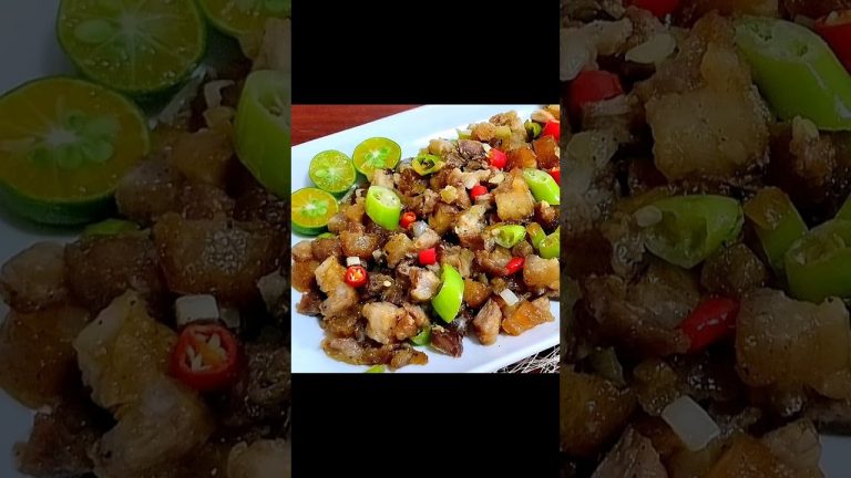 CRISPY PORK SISIG RECIPE! #shorts #porkrecipe #howtomakesisig #easyrecipe