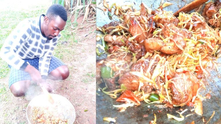 Kikalayi pork at home  –  Ugandan pork recipe.