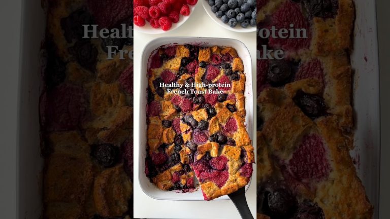Healthy & High-protein French Toast😍 #mealprep #healthyrecipes #highprotein