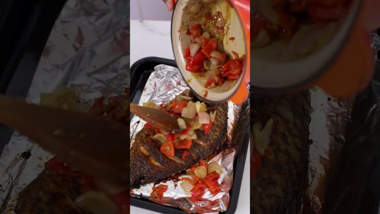 Nigerian Grilled fish Recipe #recipe #youtubeshorts