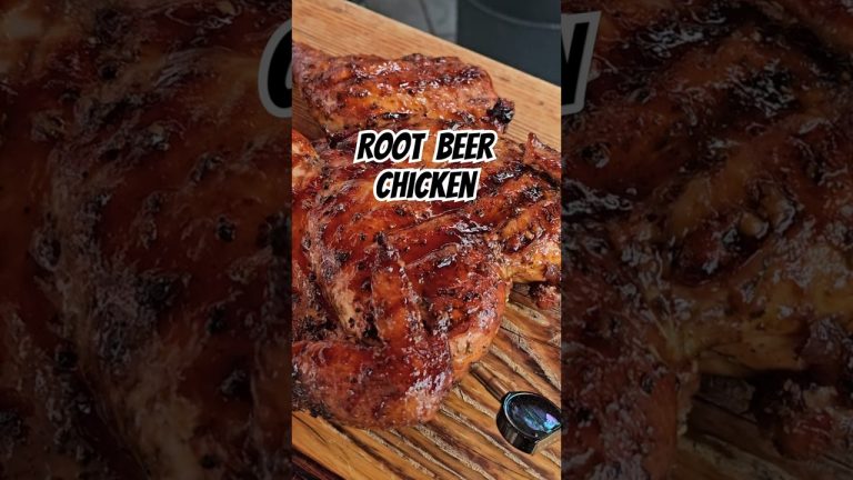 ROOT BEER Chicken on the Pellet Grill