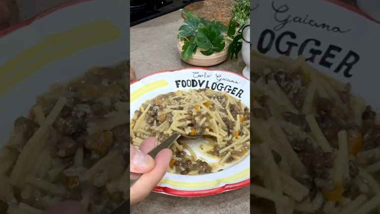 PASTA E LENTICCHIE SEMPLICE SEMPLICE