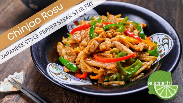 Chinjao Rosu Recipe (Japanese style pepper steak stir fry)