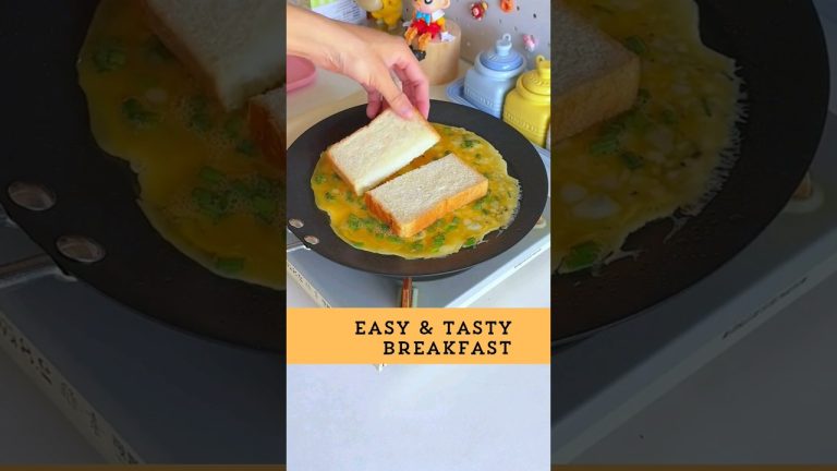 Easy and tasty breakfast recipes with bread 🍞 😋 #shorts #food #breakfast