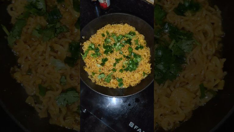 Garlic Maggi Recipe | #shorts #ytshorts #shortsfeed #trendingshorts #viralshorts #indianfood #maggi