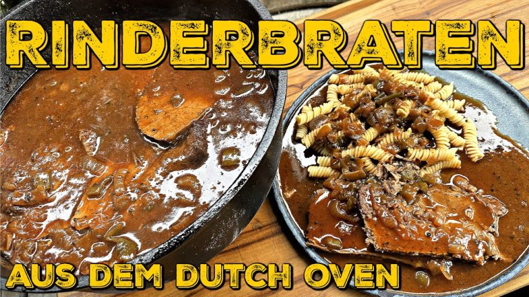 RINDERSCHMORBRATEN aus dem DUTCH OVEN – geschmorter Rinderbraten in leckerer Sauce