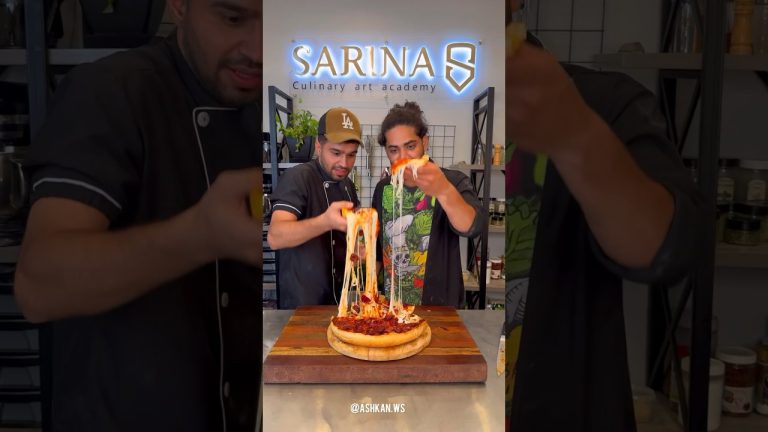 Chicago style pizza ( deep dish ) with pepperoni recipe🍕🧀🍃🔥#pizza #cooking #recipe #shorts