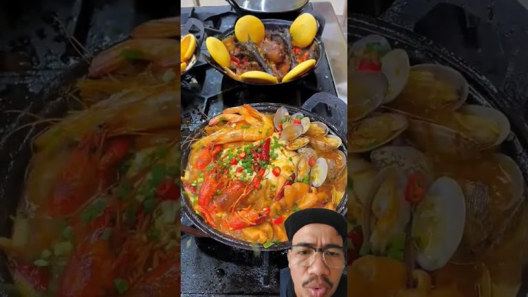 WOW.. Chinese cuisine, various delicious ingredients in one bowl#chineseseafood #seafood