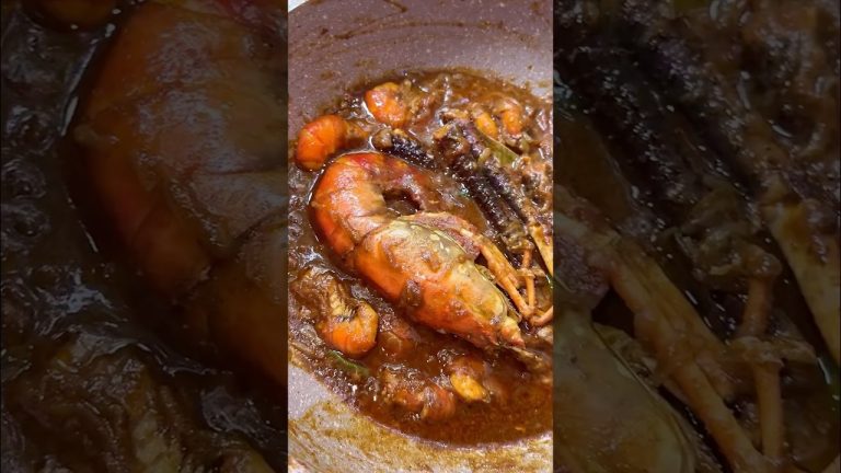 Giant Prawn Bhuna Recipe #shorts #asmr #cooking