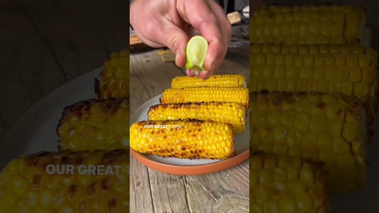 BBQ corn on the cob recipe. British bacon rolled street corn. BBQed corn with award winning bacon