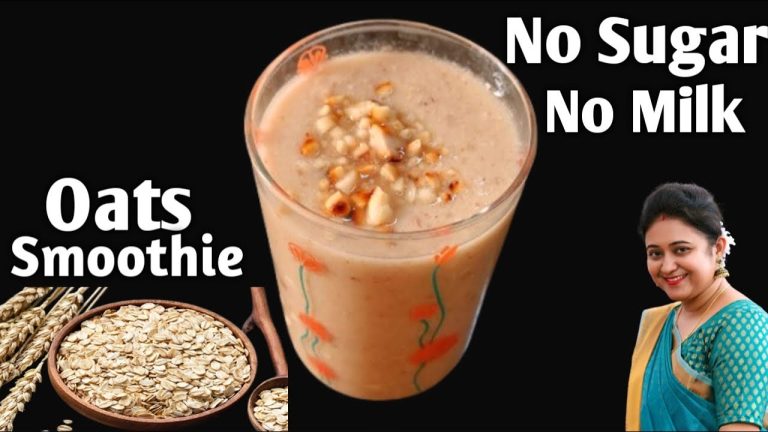 High Protein Oats Breakfast Smoothie Recipe – No Sugar | No Milk – Oats Smoothie For Weight Loss