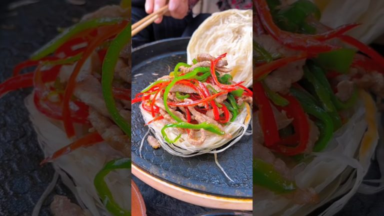 Chinese burger Fish-flavored Shredded Pork