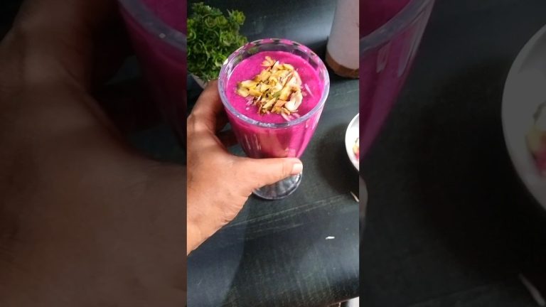 Dragon fruit smoothie without sugar #recipe #trending #dragonfruit #foodie #dance #bollywood #music