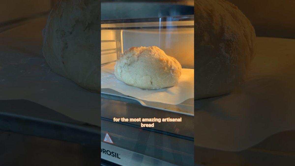 4 INGREDIENTS, NO Knead, NO EGG, NO Dutch oven, NO sourdough starter artisanal bread recipe! #shorts