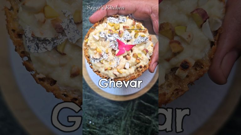 Ghevar Recipe… Sweets of India #Shorts