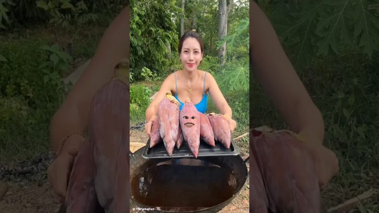 Banana Flower Crispy Cook Recipe 😋#shorts #cooking #shortfeed