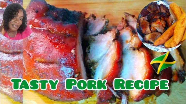 Oven Roast Pork Recipe//How To Season Pork For Roasting//Juicy Roast Jerk Pork Recipe//Cooking Video
