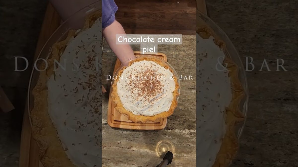 The Ultimate Homemade Chocolate Pie!