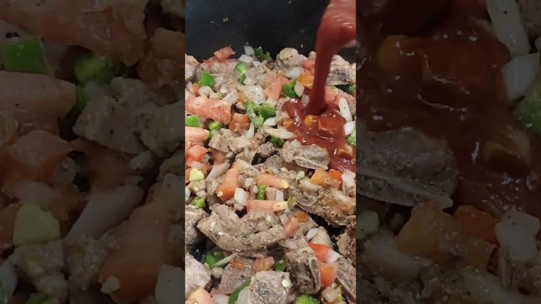 Costillas De Puerco A La Mexicana #méxicoenlamesa #cocinamexicana #receta