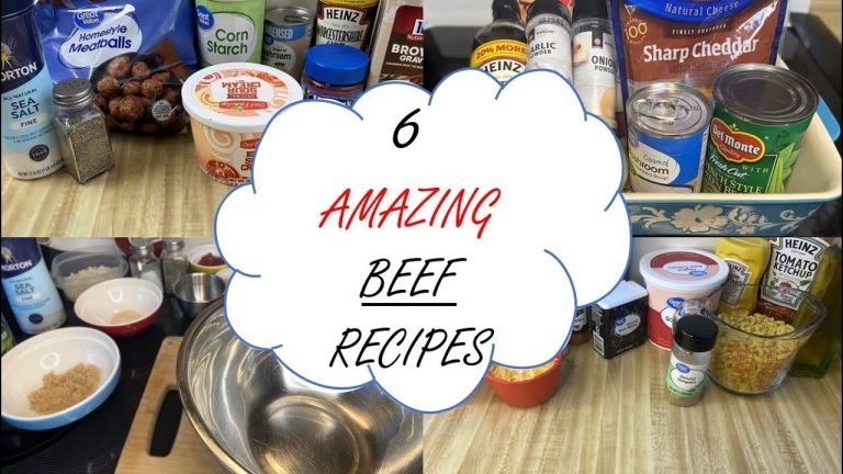 6 AMAZING BEEF RECIPES | Tasty, Quick, & Inexpensive Dinners!