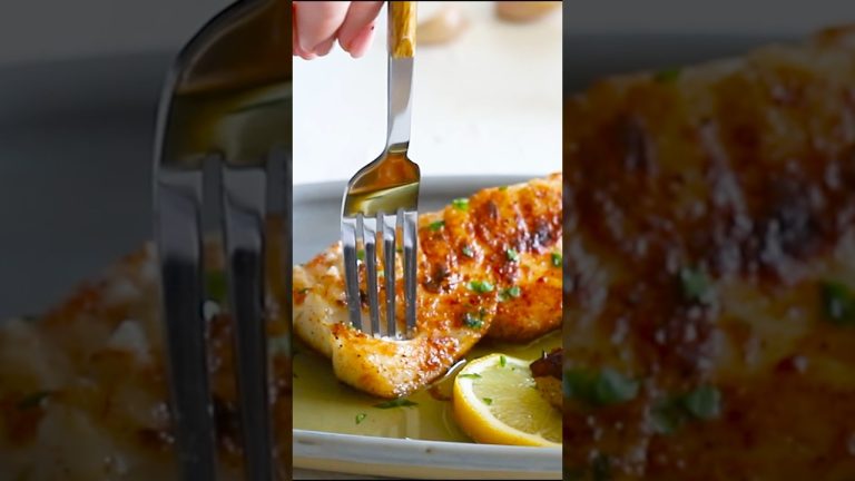 Pan-Seared Garlic Butter Halibut | A Gourmet Seafood Experience #recipe